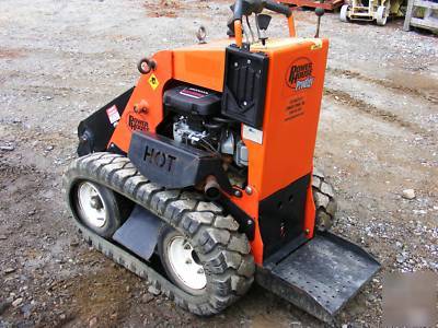 2005 powerhouse prodigy mini skid steer with trailer