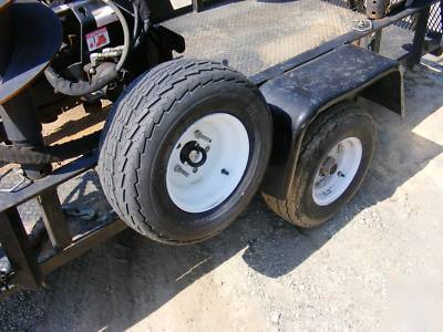 2005 powerhouse prodigy mini skid steer with trailer