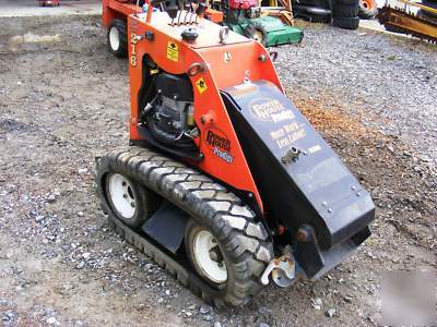 2005 powerhouse prodigy mini skid steer with trailer