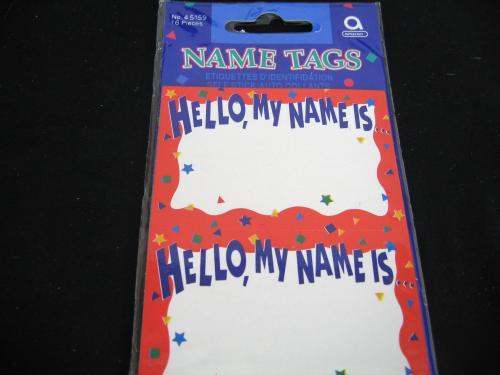 16 self adhesive guest name tags party business events