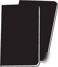 2 x moleskine volant notebook - large, black, ruled