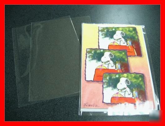 500 6 1/2 x 9 1/2 poly/cello bags (o) for 6X9 items