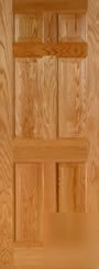 6 panel stain grade red oak solid core doors prehung