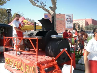 Bbq smoker trailer-barbeque-tailgate 