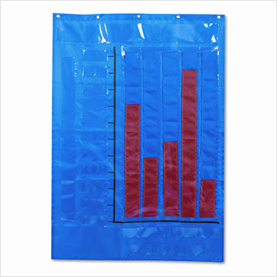 Graphing pocket chart, 26 1/2W x 37 1/2H