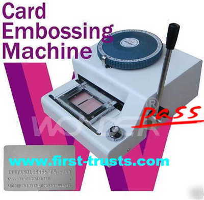 New card letterpress embossing stamping machine