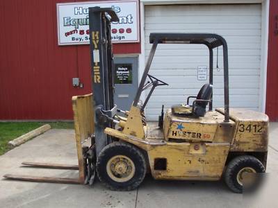 Hyster loader skid forklift lift truck pneumatic tire