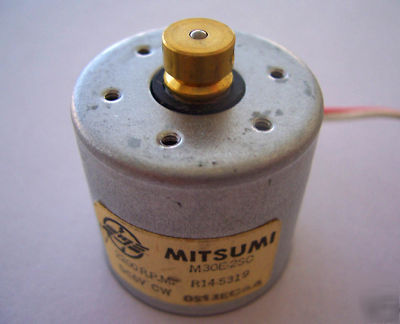 Mitsumi 6VDC motor M30E-2SC / R14-5319 w/pulley 5-pack