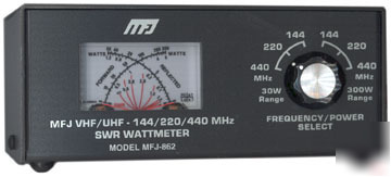New mfj-862 cross-needle meter 144-220/440 mhz ( )