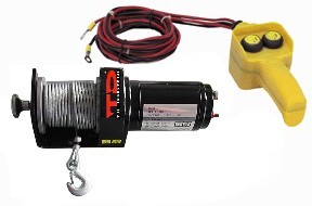 Heavy duty atv winch 12V 2,000 lbs with control