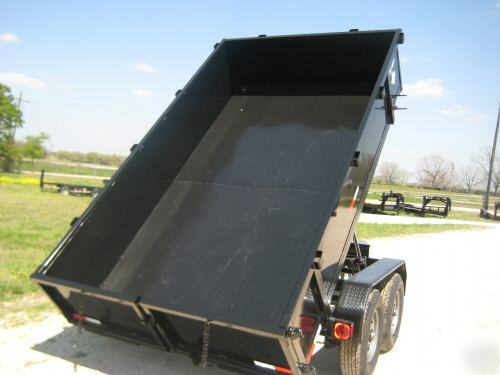 New 2010 7'X12' texas pride dump trailer 14K gvwr 