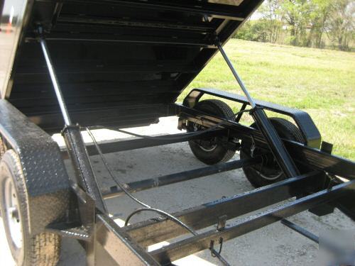 New 2010 7'X12' texas pride dump trailer 14K gvwr 