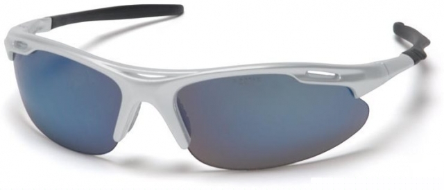 Pyramex avante safety glasses - ice blue lens, silver