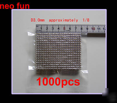 1000 spheres 3MM nickel neodymium magnets neo fun cube