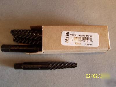 Bosch #5 black oxide spiral screw extractor 95444 - 5PK