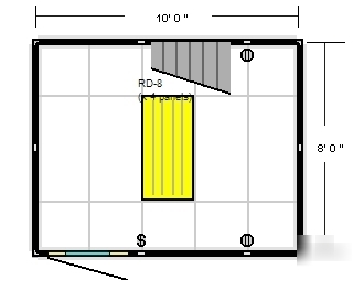 New modular inplant office partition 8' x 10'