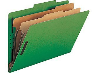 20-smead colored pressboard classification folders,lgl.