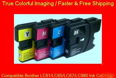 4 brother lc-61 LC980 mfc-250C dcp-165C ink cartridge 