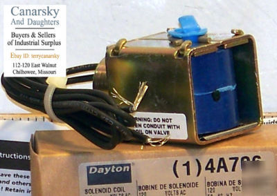 New 1 dayton 4A706 solenoid valve coil 