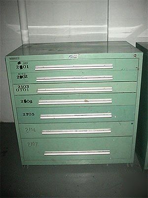 Nu-era modular 7 drawer system parts cabinet