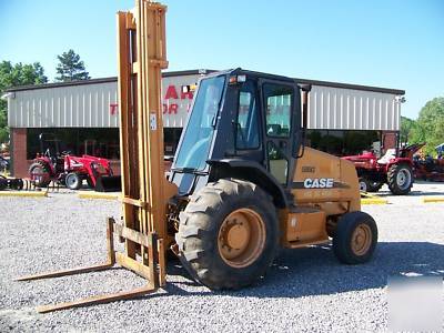 2004 case 586G rough terrain forklift - mast forklift