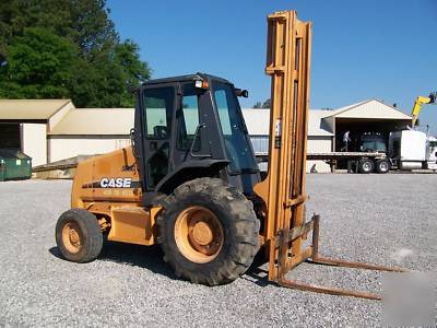 2004 case 586G rough terrain forklift - mast forklift