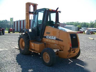 2004 case 586G rough terrain forklift - mast forklift