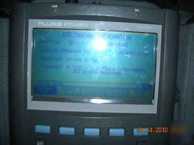 Fluke networks 672 lanmeter network analyzer