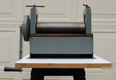 Sturges etching press with supplies
