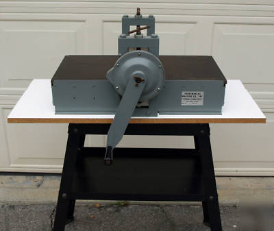 Sturges etching press with supplies