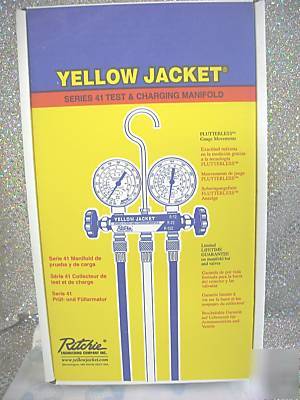 Yellow jacket gauge 2-valve set r-410A w/60