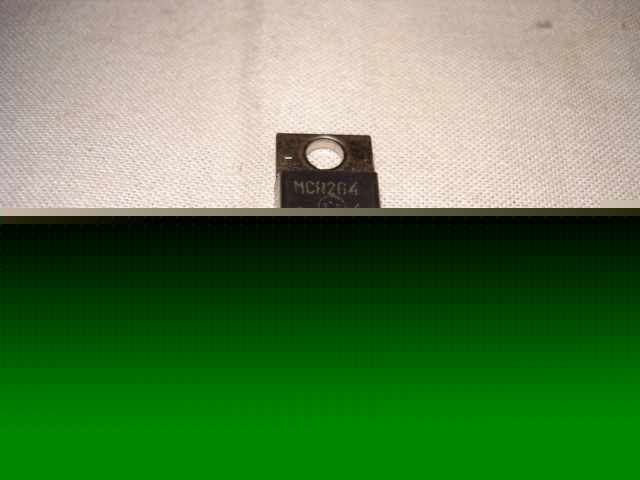 Motorola transistor MCR26 4 9937 black three 3 prong