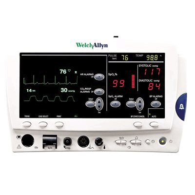 Nib welch allyn atlas monitor w/ ecg nellcor SPO2 p new