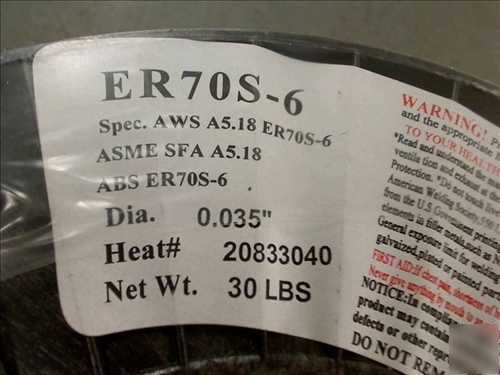New 30 lbs carbon steel welding wire mig ER70S-6 .035 *