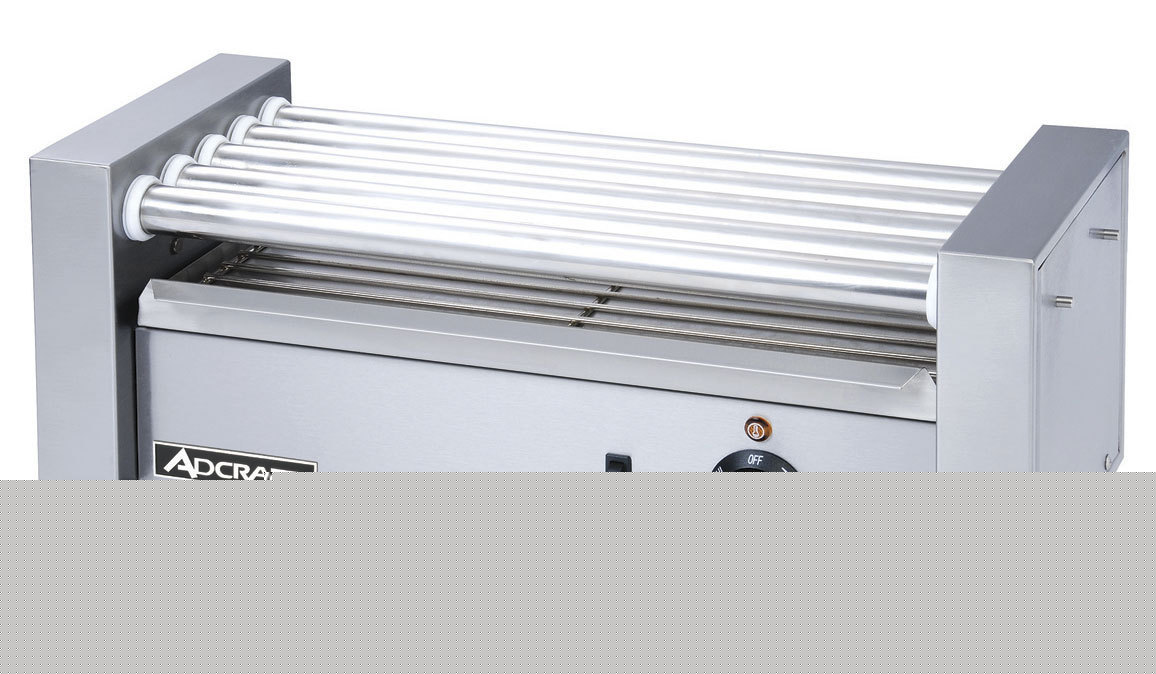 Adcraft rg-05 commercial 12 hot dog roller grill 