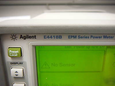 Agilent / hp E4418B power meter cal'd w/60 day warranty