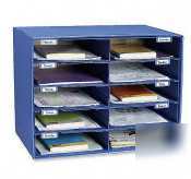 Blue classroom keepers mailbox - 10 compartment
