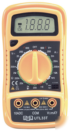 New UTL33T digital multimeter by uei 