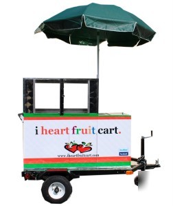 New fruit & soda trailer cart stainless steel
