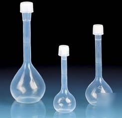 Brandtech volumetric flasks with screw caps, pfa, class
