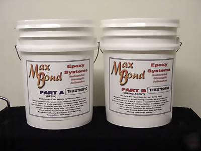 Epoxy resin glue boat building none sagging 10 gal kit