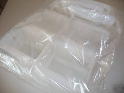 New set of 4 pfa wafer cassette - 