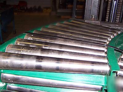 Rapistan gravity roller conveyor curve tappered roller
