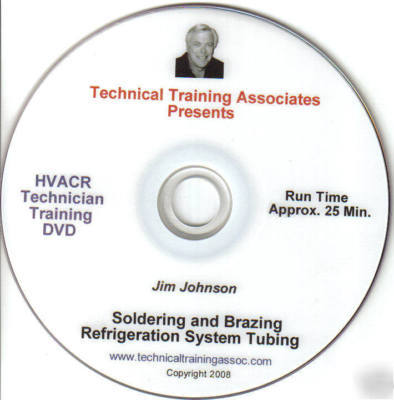 Soldering & brazing refrigeration system tubing dvd