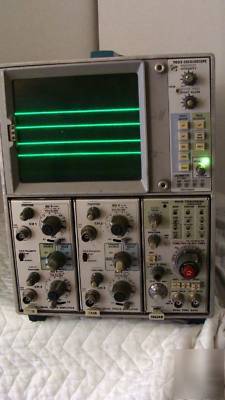 Tektronix 7603 mainframe oscilloscope w/plug ins 