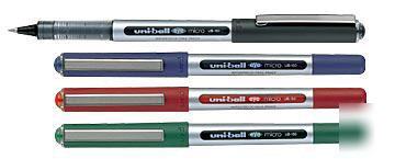 Uni-ball eye ub-150 pigment ball pen blue black red box