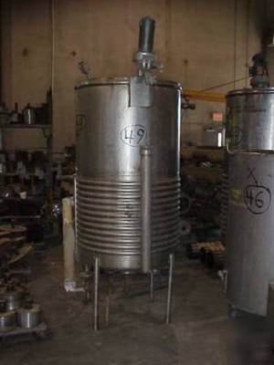 230 gal. stainless steel jacketed mix tank