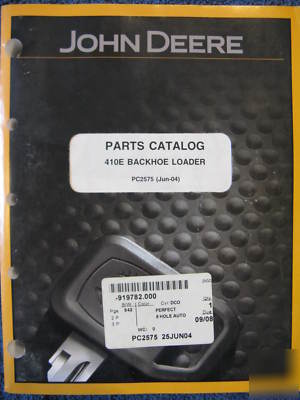 John deere 410E backhoe loader parts catalog manual