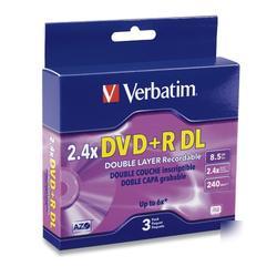New verbatim 2.4X dvd+r double layer media 95014
