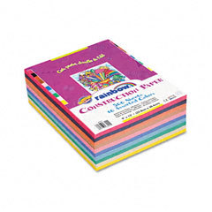 Pacon 6555 rainbow construction paper ream, asst colors